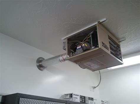 gas garage heater vent pipe